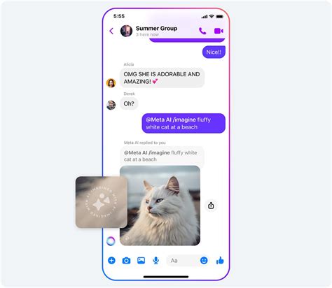 How to chat with Meta AI in a group .